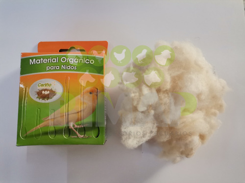 2 Material Orgánico Para Nidos Cariño Canarios Aves