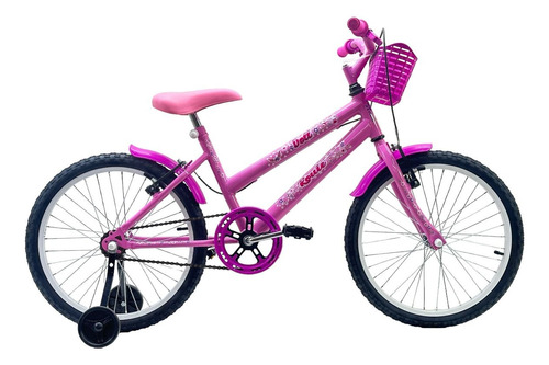 Bicicleta Infantil Aro 20 Feminina Doll + Rodinha Lateral