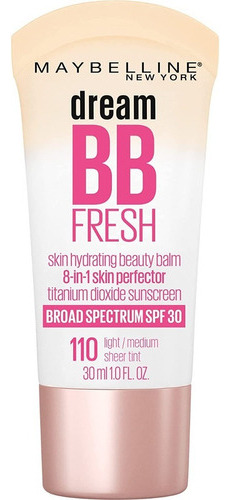 Maybelline Dream Fresh Bb 30 Ml Crema De Belleza Hidratante Tono 110 Light Medium