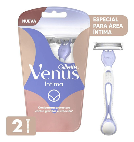 Venus Íntima Maquina De Afeitar Desechable  2 Und Gillette Íntima - 2 - Pack - 2