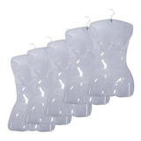 Kit 20 Cabides Pvc Feminino - Transparente