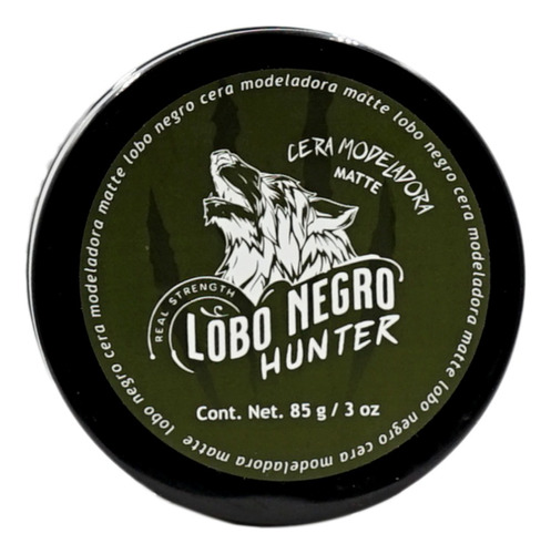 Cera Modeladora Mate Lobo Negro Hunter Cabello, Barba 85g