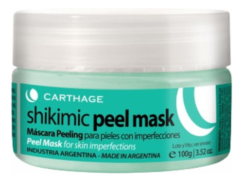 Carthage Shikimic Peel Mask Pieles Con Imperfecciones X 100g