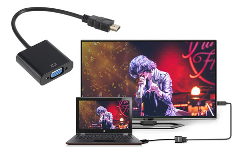 Cabo Conversor Adaptador Hdmi Para Vga Full Hd Lenovo - Oem