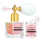 Sayingart - Spray De Purpurina Brillante Rosa Para Cuerpo, .