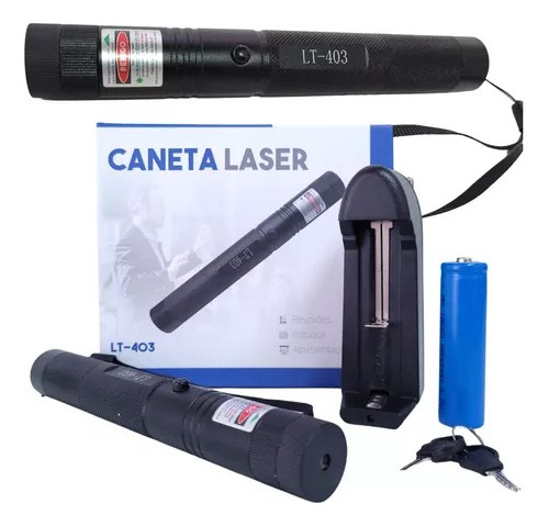 Caneta Laser Potente Profissional Recarregáve Alumínio Lt403