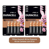 Kit 48 Pilhas Duracell Aa Econopack Cartelas C/16 Mn1500b16