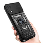 For Motorola Moto E13 Sliding Lens Cover Hard Stand Case