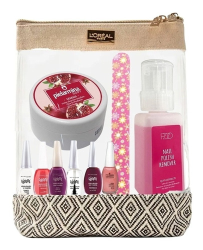 Set De Esmaltes Kit Cuidados De Manos + Estuche De Regalo