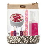 Set De Esmaltes Kit Cuidados De Manos + Estuche De Regalo