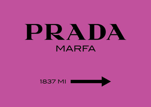 Cuadro Decorativo Moderno En Canvas 60x40 Prada Marfa