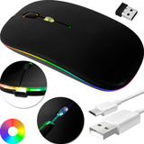 Mouse Sem Fio Bluetooth Wireless Usb Recarregável Ergonômico