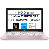 Laptop Hp Stream 14'' In4000 16gb 320gb 64gb + 256gb -rosa