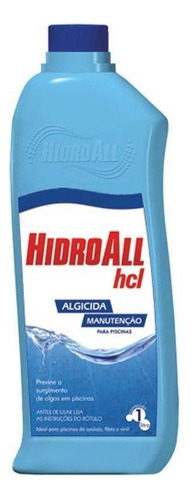 Algicida De Manutenção Hcl 01 Litro Hidroall