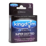 Preservativos Kingdom Dotted Pack 5 Cajas. ( 15 Unidades) 
