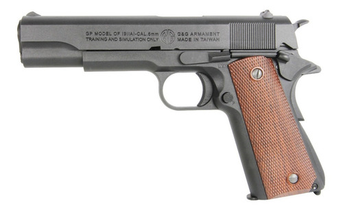 Pistola Airsoft Green Gas Blowback G&g Modelo Gpm1911 