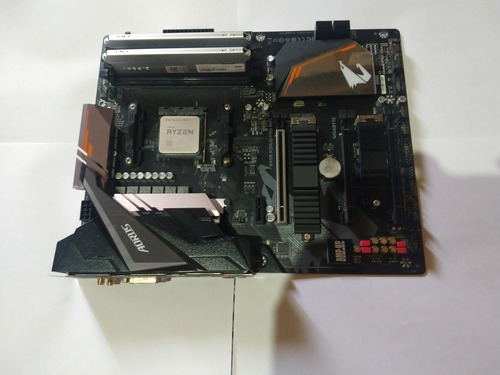 Kit Placa Mae Aorus B450 Pro Wifi, Ryzen 5 3600 E 2 Pente 8g