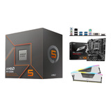 Kit Actualizacion Amd Ryzen 5 8600g A620 + 32gb Ddr5 Rgb