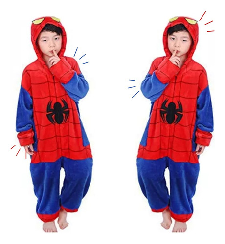 Pijamas Kigurumi Mameluco Spiderman Niños ¡envío Gratis!