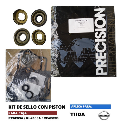 Kit De Sello Nissan Tiida Caja Re4f03a / Re4f03b Con Piston Foto 2