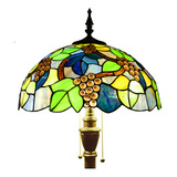 Zjart Tiffany - Lmpara De Pie Estilo Uvas De Vitral, Lmpara