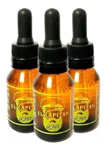 3 Aceite Esencial Barba El Capitan 20ml. N3 Verde- Mr Blonde Fragancia Verde