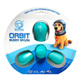 Mordedor Orbit Nylon Brinquedo Resistente P/cães Buddy Toys Cor Verde