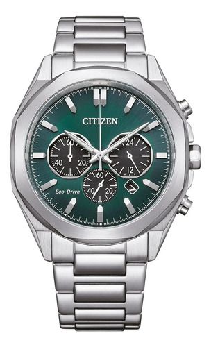 Reloj Citizen Ca459081x Para Hombre Eco Drive Cronógrafo