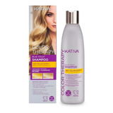 Shampoo Sin Sal Matizador Rubios Y Canas Kativa 250ml 