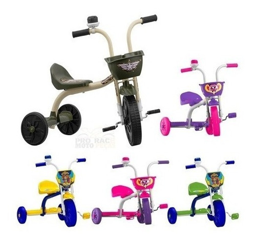 Triciclo Motoquinha Velotrol Infantil Criança Menina Menino 