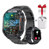 1 Reloj Militar Inteligente For Hombre Ip68 A Prueba De Agua