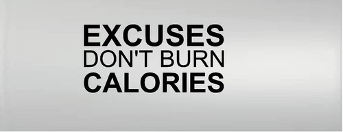 Excuses Dont Burn Calories Gym Fitness Motivational Vin...