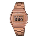 Reloj Casio Retro Oro Rosa B640wc Temporiz Original Garantía