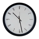 Reloj Gigante Decoracion Pared Analogico 50cm Blanco Negro