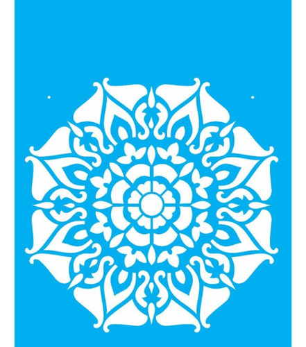 Stencil Para Pintura 20x25cm  Mandala Ii Camada I  Opa2282