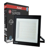 Kit 4 Refletor Holofote Smd Slim Led 200w Branco Frio 6500k