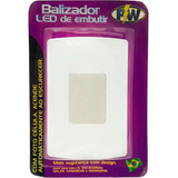 Balizador Led De Embutir Bivolt 4x2 Fotocelula Branco Morno