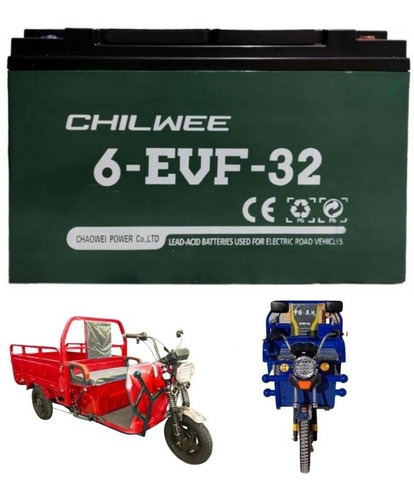 Baterias 12v 32ah Para Motos Y Triciclos/toritos Eléctricos 