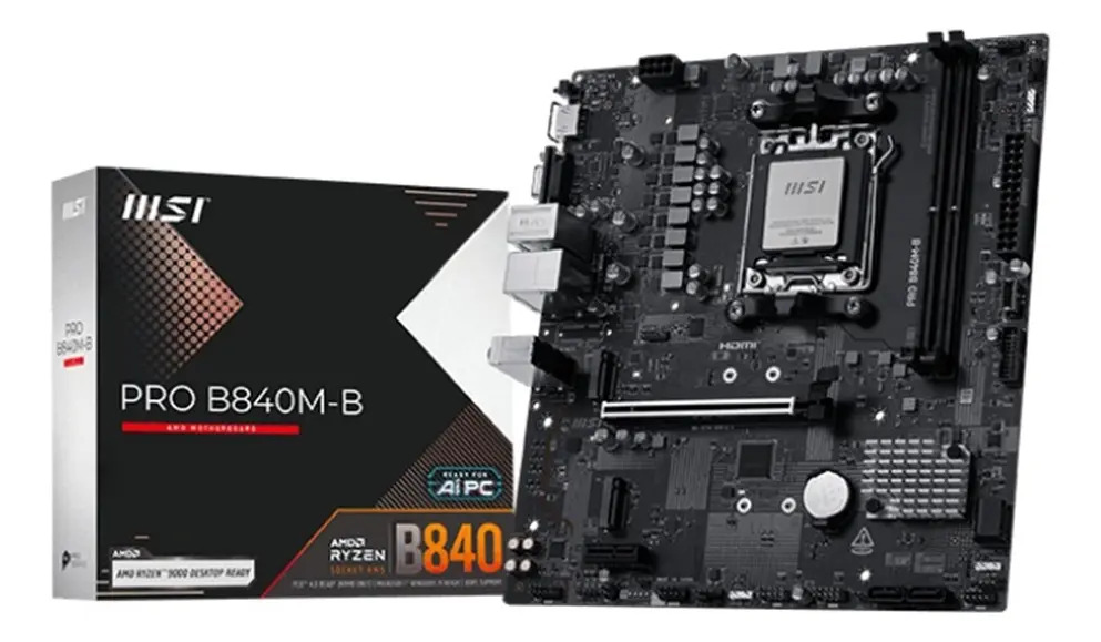 Motherboard Msi Pro A620am-b Evo Am5 2x Ddr5 6800 Hdmi Negro