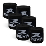 Kit Bandagem Elástica 3m Muvin C/ 3 Pares - Boxe Muay Thai