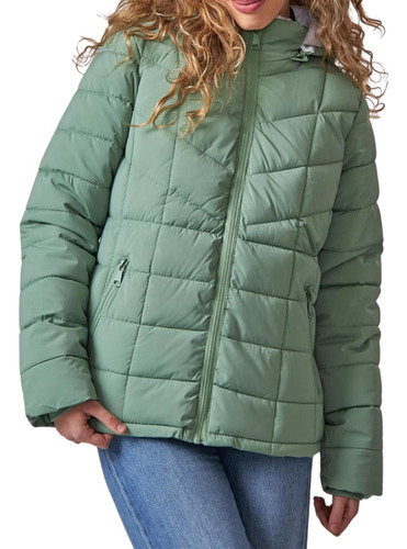 Campera Mujer Inflable Abrigada Con Capucha Chelsea Market