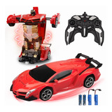 2 En 1 Coche Teledirigido Transformers Control Remoto Niños