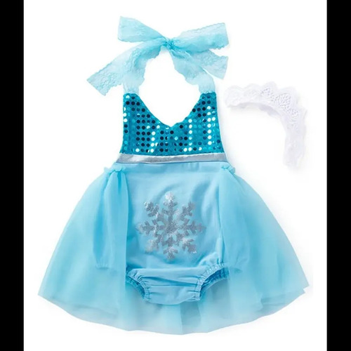 F Pañalero Niña Bebe Princesas For Elsa Vestido Y Diadema