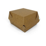 Embalagem Caixa Para Hambúrguer Delivery Kraft - 200 Un