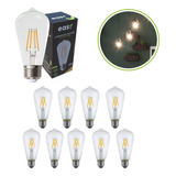 Kit 10 Lampada Led 4w Retrô St64 Bulbo Branco Quente Easy Cor Da Luz Branco-quente 110v/220v