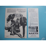 Propaganda Vintage. Rádio Sharp. Sanyo Electric (kit De 2)