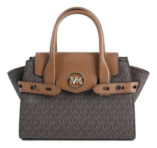 Bolsa Michael Kors Carmen Original Color Marrón Oscuro