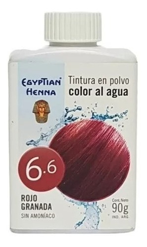 Egyptian Henna Tintura En Polvo Color Al Agua X 90grs