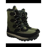 Botas Borcegos Milan Verdes Pre Sky Con Piel Interna Exclusi