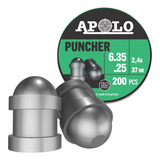 Balines Apolo Puncher 6.35 Mm 37 Gr - X200 Caza Punta Solida